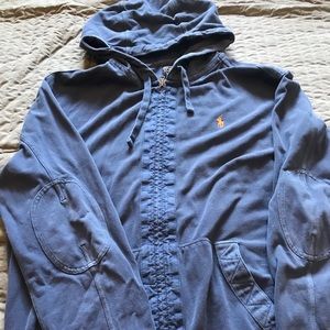 Ralph Lauren polo navy blue full zip hoodie